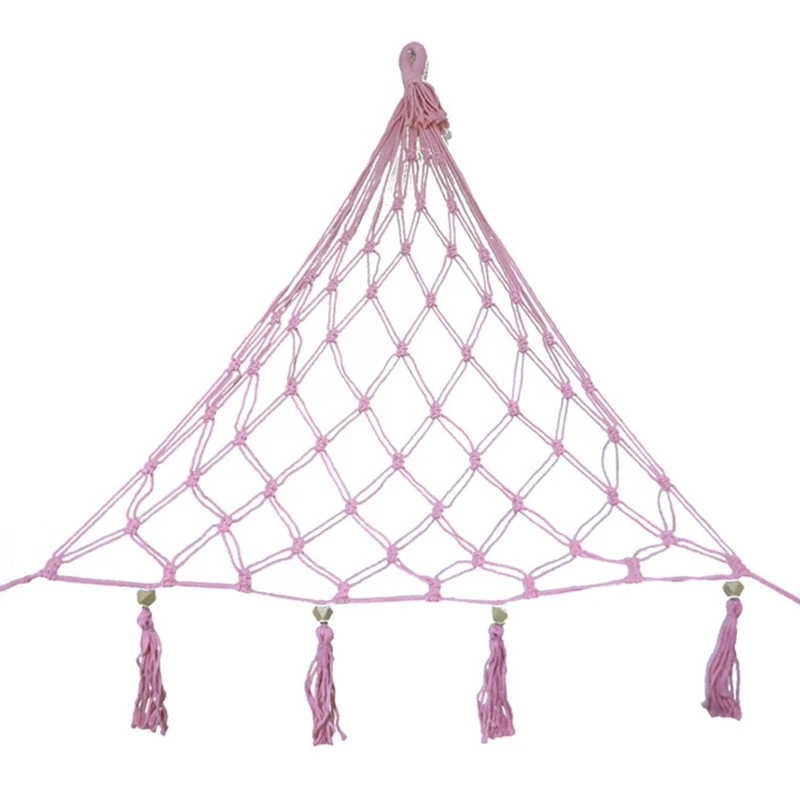 

Macrame Hanging Net Kids Toys Storage Basket Boho Wall Baskets Organizer Hammock