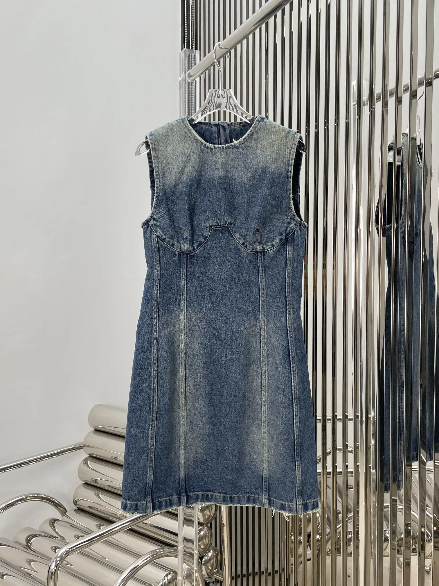 

Репродукция старого джинсового платья, Повседневная мода, Новинка лета 2023, 0503