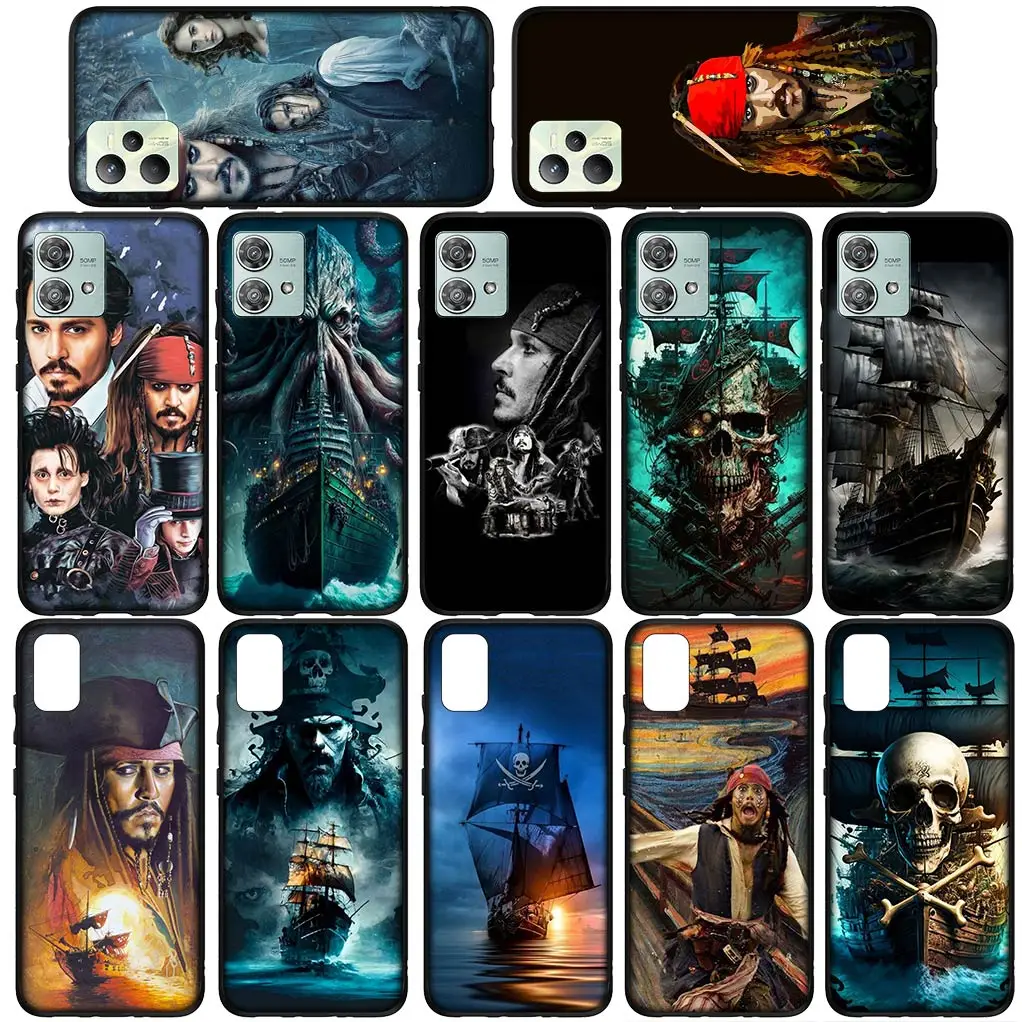 Гибкий чехол для телефона с капитанами Jack Sparrow Samsung Galaxy S24 S23 Fe Ultra Plus A05 A55 A35 A24 A25 A15 M55