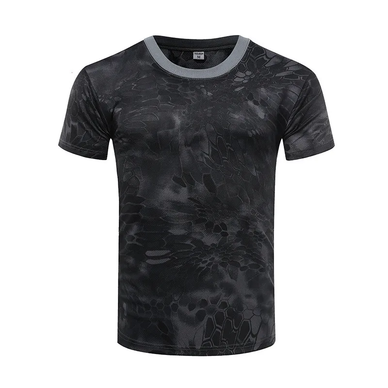 

Men Camouflage Hunting Shirts Tactical Fishing Shirt Army Military Tshirts Camo Hiking Camping Shirts Quick Dry Tactical Clothes
