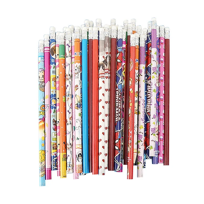 

Assorted Colorful Pencils Pencil Stationery Pencils With Eraser Tops For Kids School Home Party Gifts Supplies Pencils