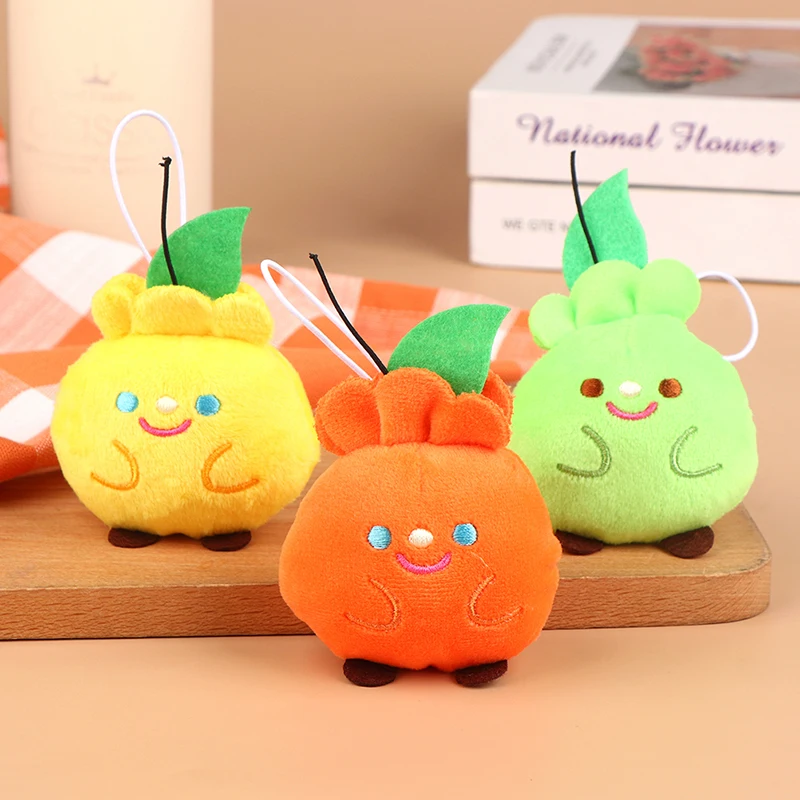 

1 шт., плюшевая игрушка в виде фруктов, кулон в виде оранжевого пермана, мягкая набивная кукла, брелок для автомобиля, сумки, украшение, подаро...