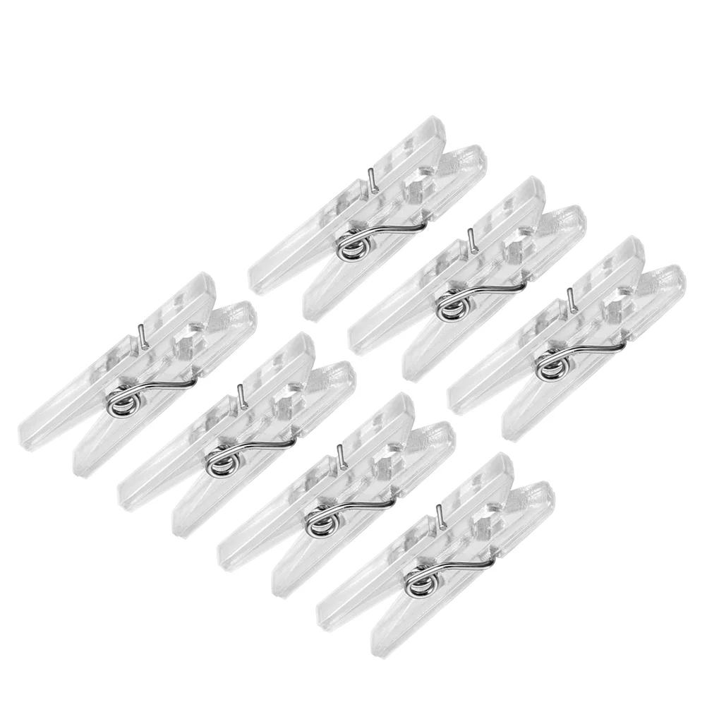 

100pcs Clothespin Spring Transparent Clothespin Quilt Towel Clip Drying Clothespin Heavy Duty Clothespin