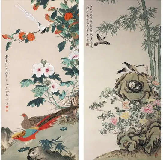 

MT2024 Chinese Style flower bird Print Art Canvas Poster For Living Room Decor Home Wall Picture