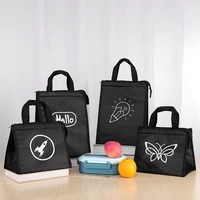 waterproof oxford cloth insulated lunch bag aluminum foil thermal bento pouch tote cooler bag picnic food storage container