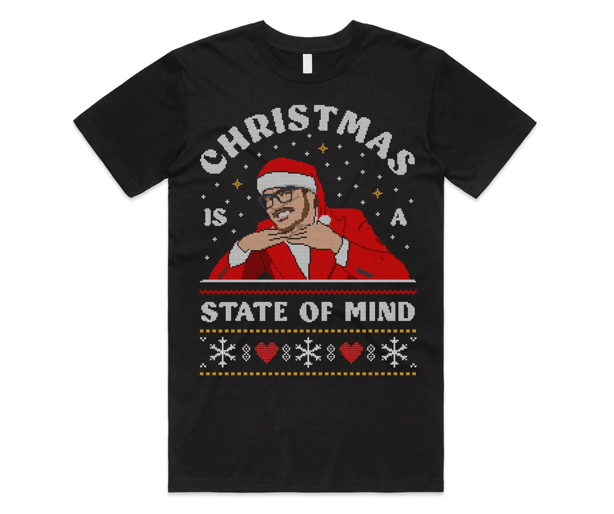 Рождественская Футболка с принтом Педро Паскаль Рождественский Топ Папа