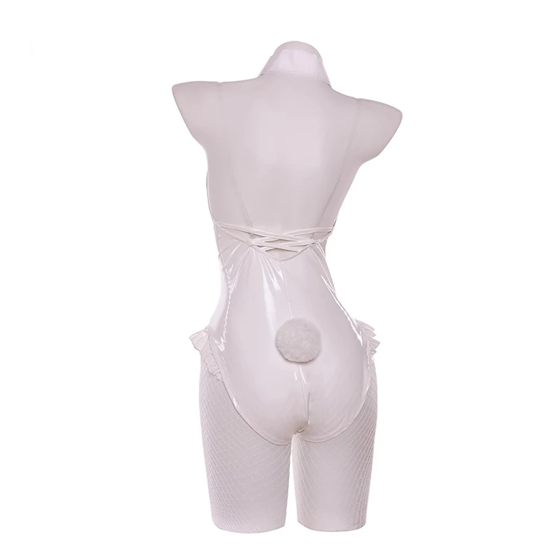 ROLECOS BiCute Rurudo Artist костюм белого кролика для девочек женский эластичный кожаный