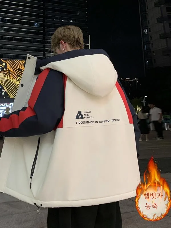 Осенне-зимняя новая куртка на флисовой подкладке верхняя одежда для мальчиков