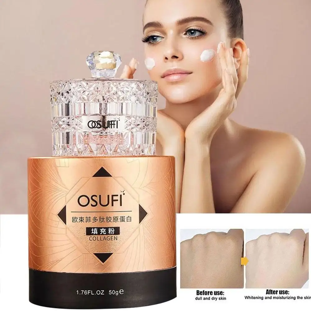 

Polypeptide Collagen Filling Powder Serum Face Cream Care Moisturizing Skin Nourish Essence Hydrating F8Z0