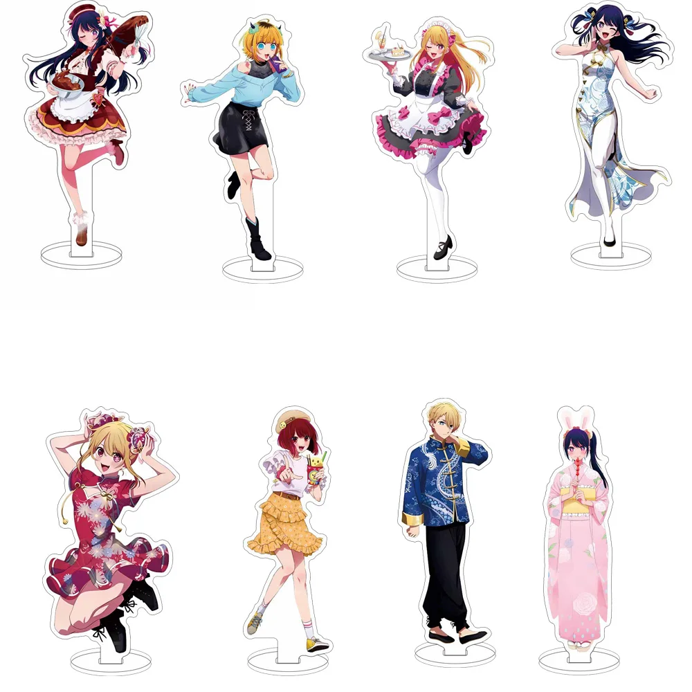 Аниме Oshi No Ko animasi pinggiran akrilik berdiri модель Hoshino Ai Hoshino Akuamarin Hoshino hadiah kreatif