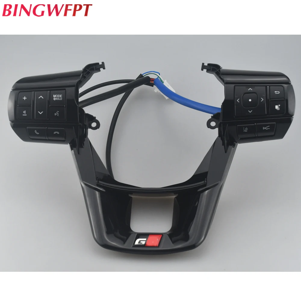 

Автомобильные кнопки для Toyota Hilux Revo Rocco Fortuner 2015-2020, многофункциональные кнопки управления рулевым колесом автомобиля 84250-0K32