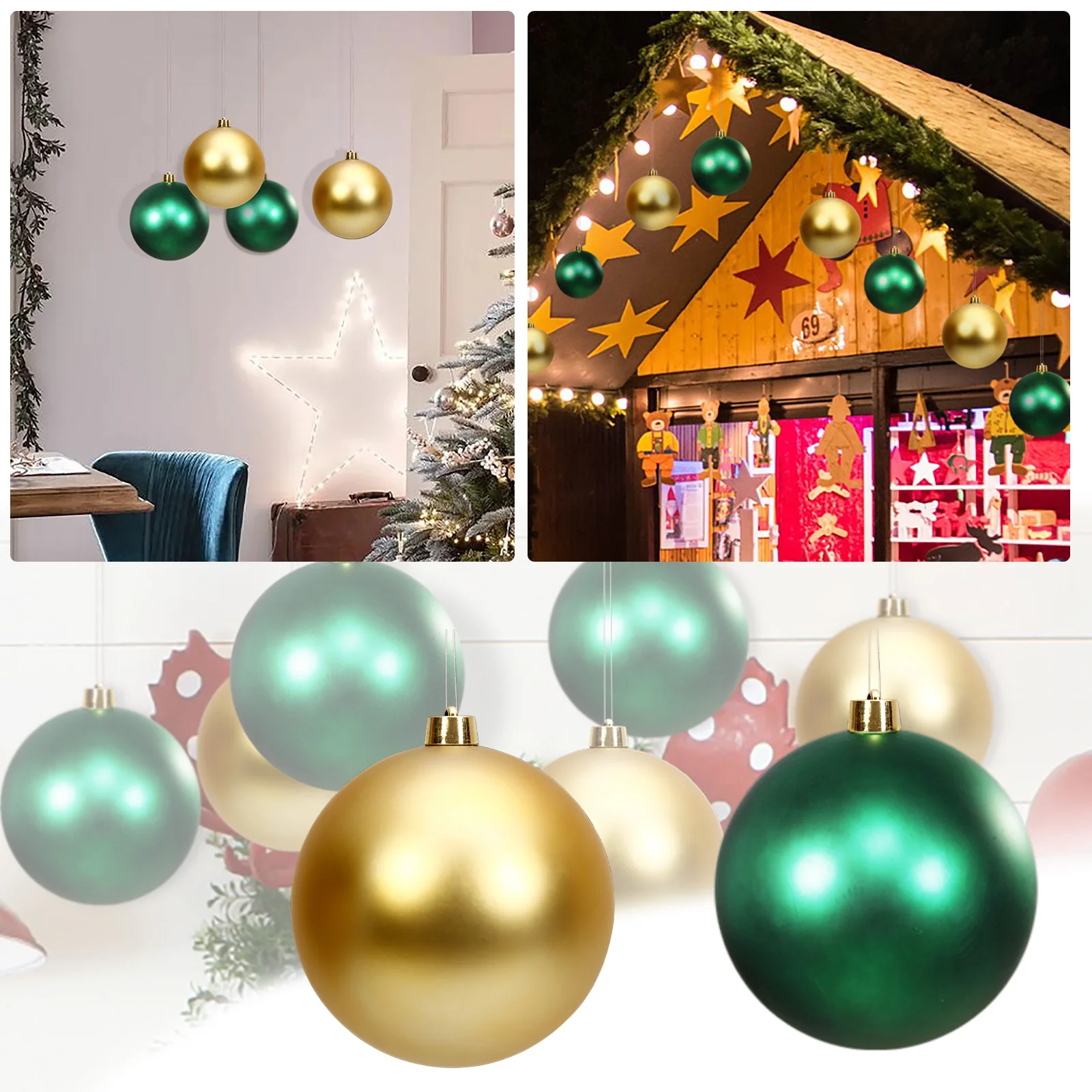 

Рождественский шар, Рождественское украшение на новый год, витрина магазина, витрина для торгового центра, винтажная Рождественская гирлян...