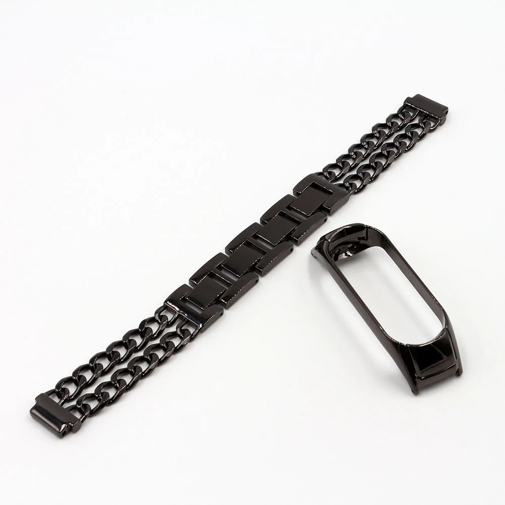 Chain Adjustable Bracelet for Mi Band 5 6 7 Wristband Replacement for Xiaomi Mi Band 3 Miband 4 Strap Watchband for Women Men