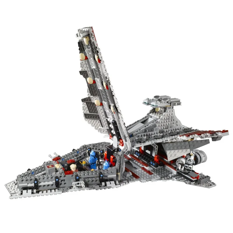 

New 05042 Set Compatible With 8039 Bricks starship fighter Cruiser Model Building Bricks educational toy birthday Christmas gift