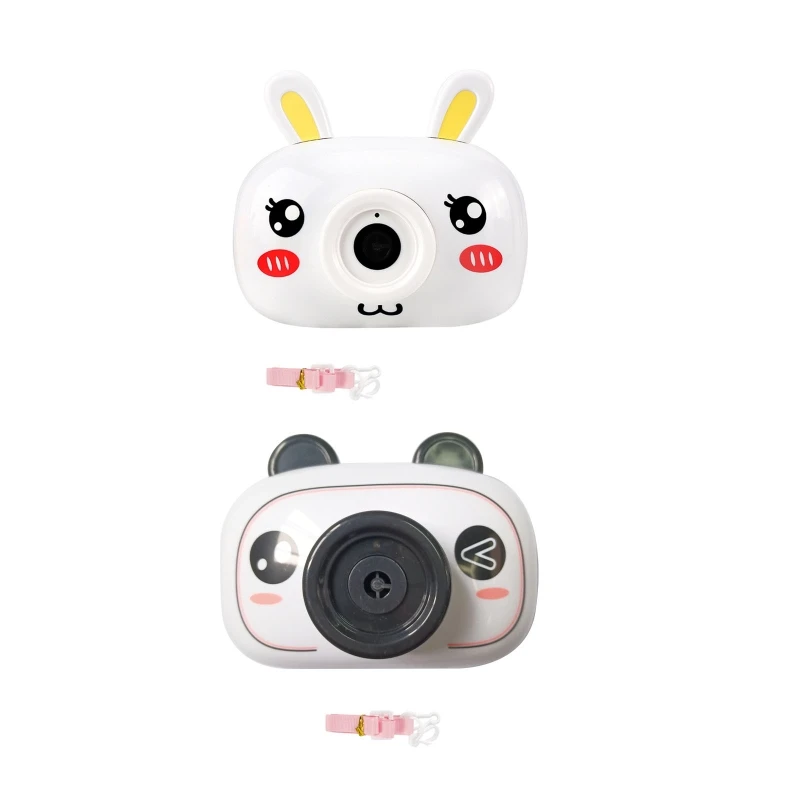 

5.03x2.91x4.44" Panda/Rabbit ABS Bubble Camera Suitable for Children Use