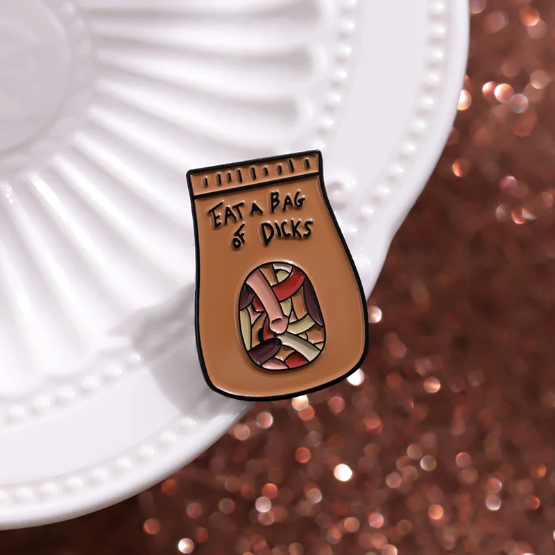Креативные эмалированные булавки с черным юмором забавные английские броши на