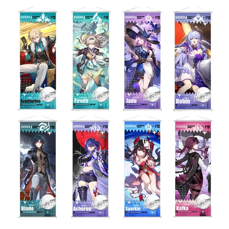 Аниме звезда На Рельсах Постер Honkai Художественный Принт Холсте Современный