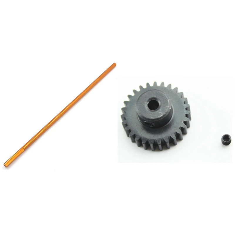 

Steel Motor Gear For Wltoys 144001 124019 124018 A959-B A959B A969B & Metal Central Drive Shaft For Wltoys 124019 124018