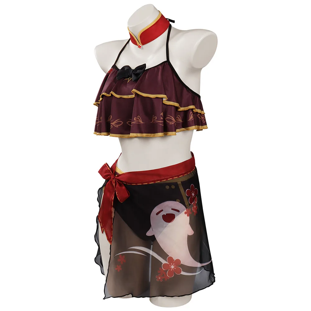 Genshin Impact HUTAO Cosplay Costume Swimsuit Outfits Halloween Carnival Suit |