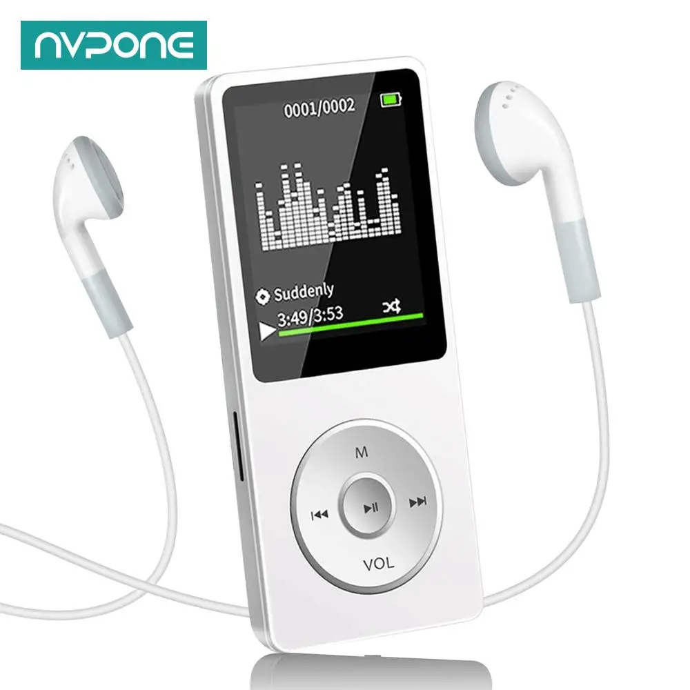 Фото Портативный MP3-плеер, USB-зарядка, цифровой экран дисплея, карманные мультимедиа без потерь, спортивные колонки для бега, ходьбы, HIFI, музыкальные колонки №1