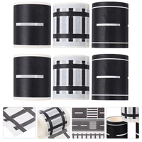 6 rolls railway road washi tape sticker traffic adhesive masking tape stickers