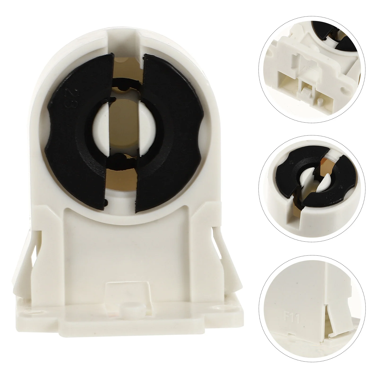 

20 PCS Lamp Holder Foot Fluorescent Accessories Durable Testing Seat Replacement