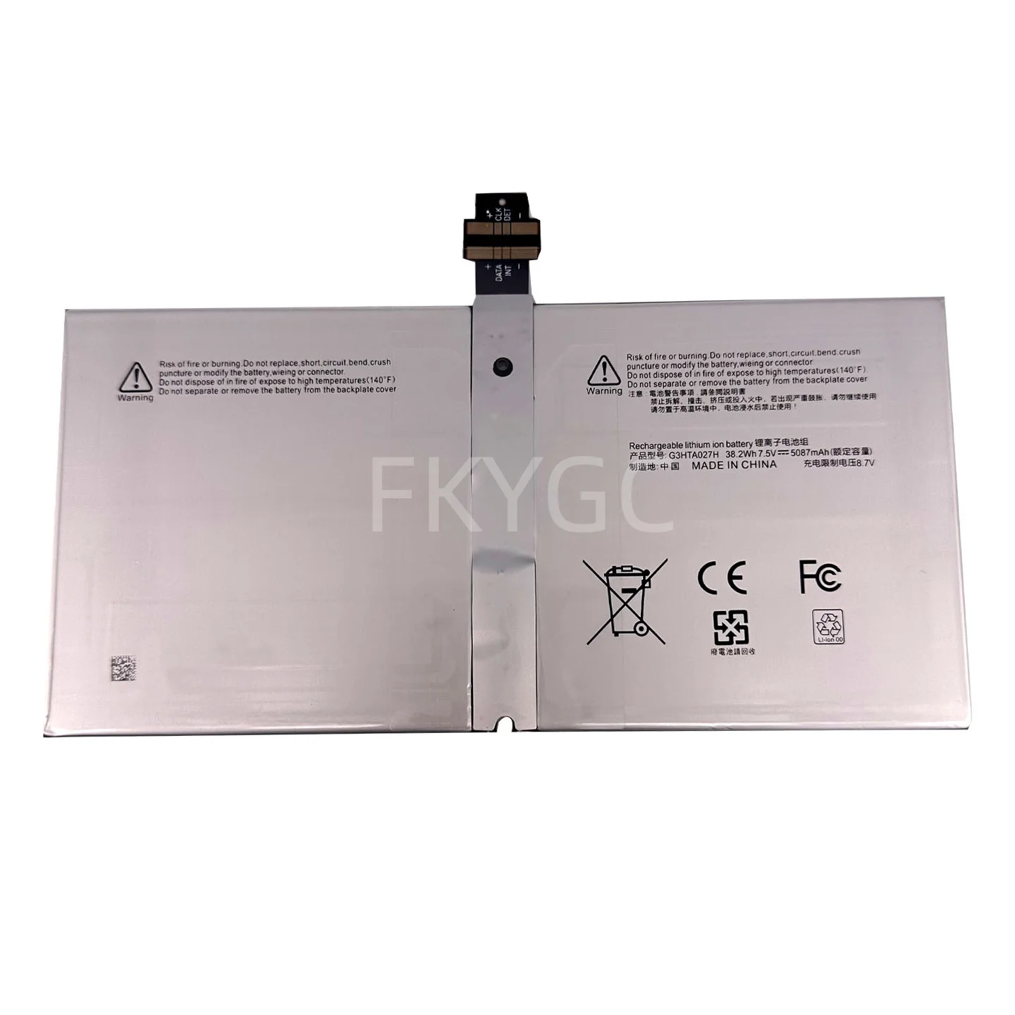 Фото Новый аккумулятор для ноутбука G3HTA027H 7,5 В, 38,2 Втч, 5087 мАч, высокое качество, для Microsoft Surface Pro 4 1724, 12,3-дюймовая серия планшетов G3HTA027H №2