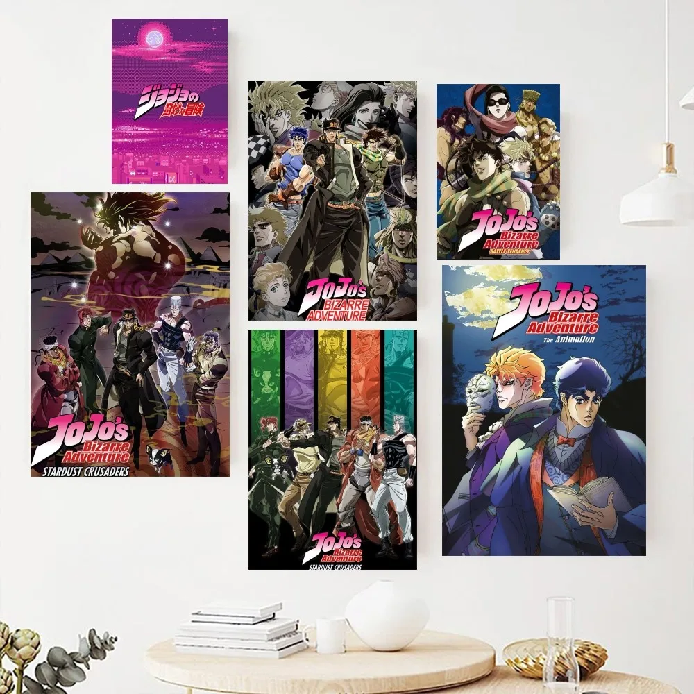 

Anime JoJo's Bizarre Adventure Poster Paintings on The Wall Picture for Living Room Interior Painting Room Decoration
