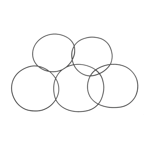 Комплект из 20 резиновых ремней для кассетных магнитофонов 1.2/1.5/2 мм