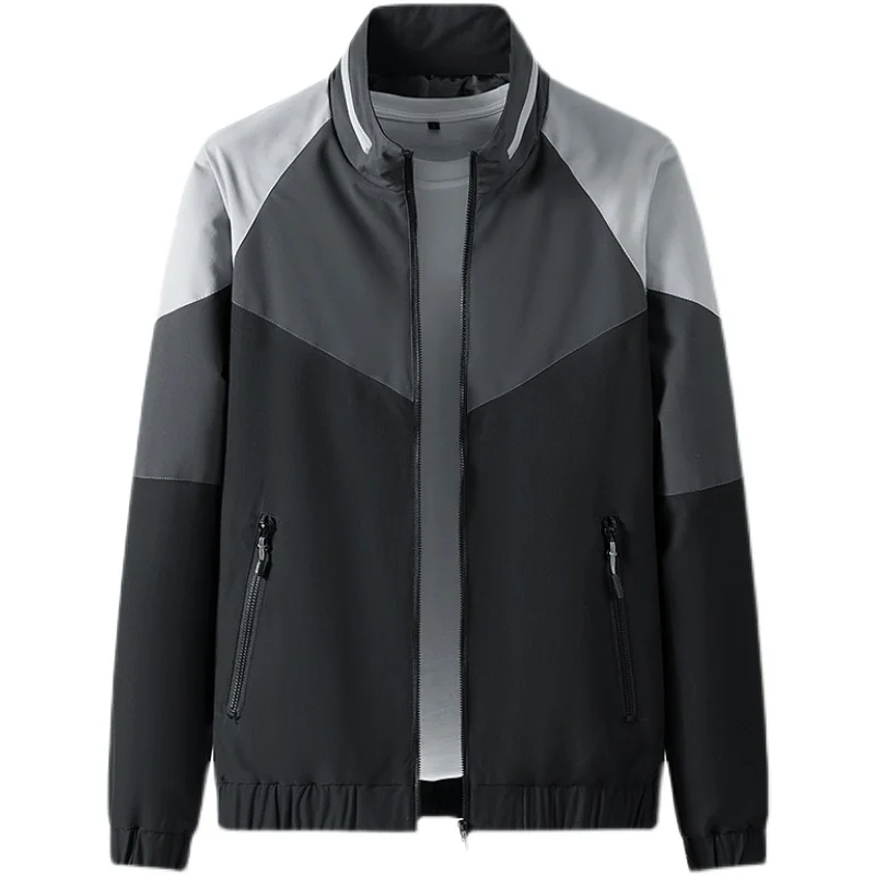 

Men Casual Jackets Korean Fashion Streetwear Harajuku Me's Oversized Coats Long Sleeve Sport Outwear Size M-5XL Men Clothing Top