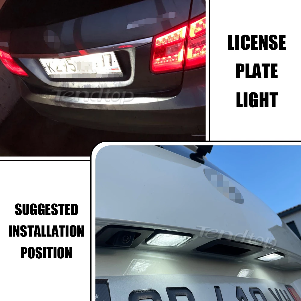 Подсветка автомобильного номерного знака для Mercedes-Benz GLK X204 2007-2013 светодиодный ная