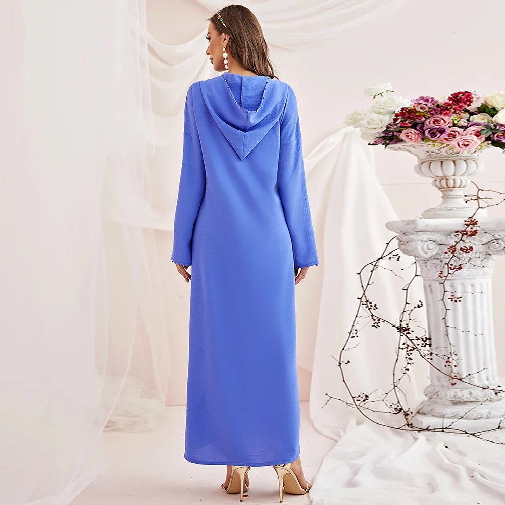 Ramadan Eid Abaya Dubai Arabic Turkey Islam Muslim Dress Prayer Clothes Caftan Moroccan Kaftans Abayas for Women Djellaba Femme