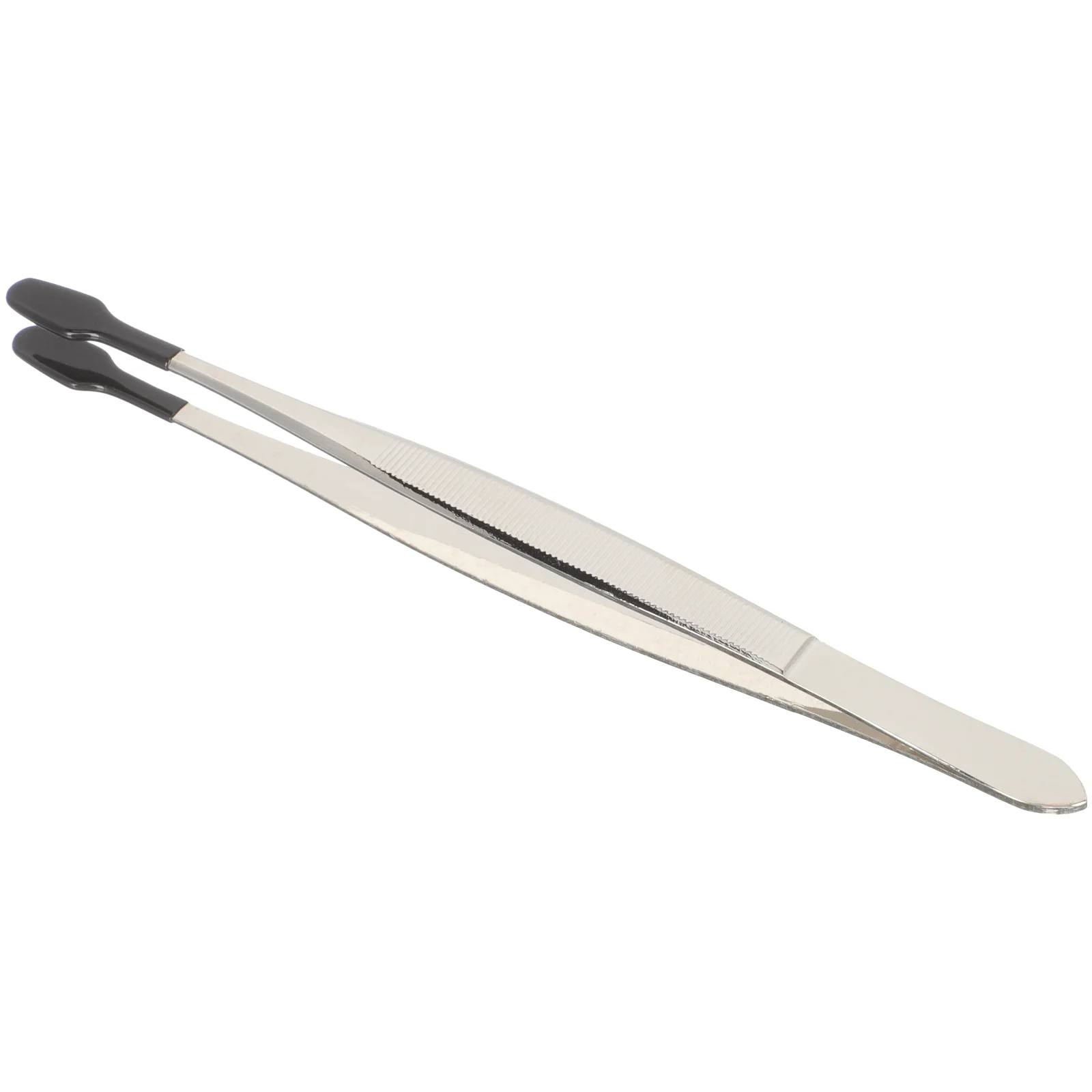 

Пинцет с резиновым покрытием 15 см, плоский наконечник, инструмент для рукоделия из нержавеющей стали, промышленные ручные инструменты для хобби, ювелирные изделия, бусины с резиновым наконечником