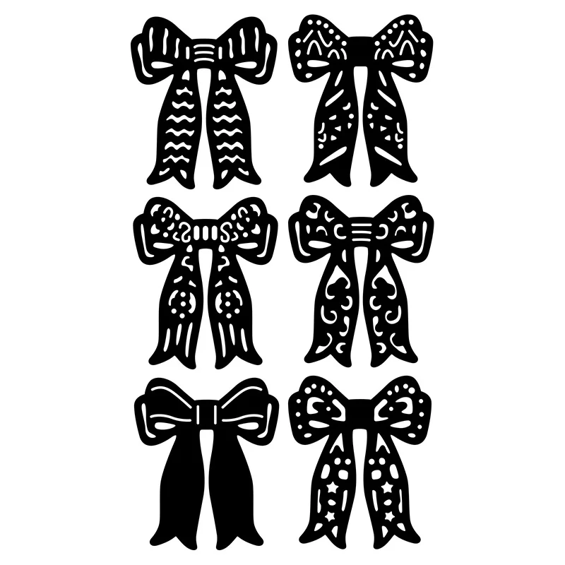 Металлические штампы Lucky Goddess 6 шт. банты сделай сам скрапбукинг фотоальбом