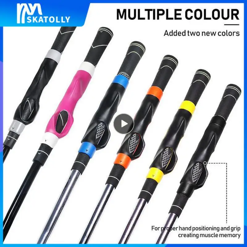 

Hand Grip Bar Great For Beginners Orange Golf Practice Tools Improve Your Golf Swing Handle Training Aids Grip Corrector Blue