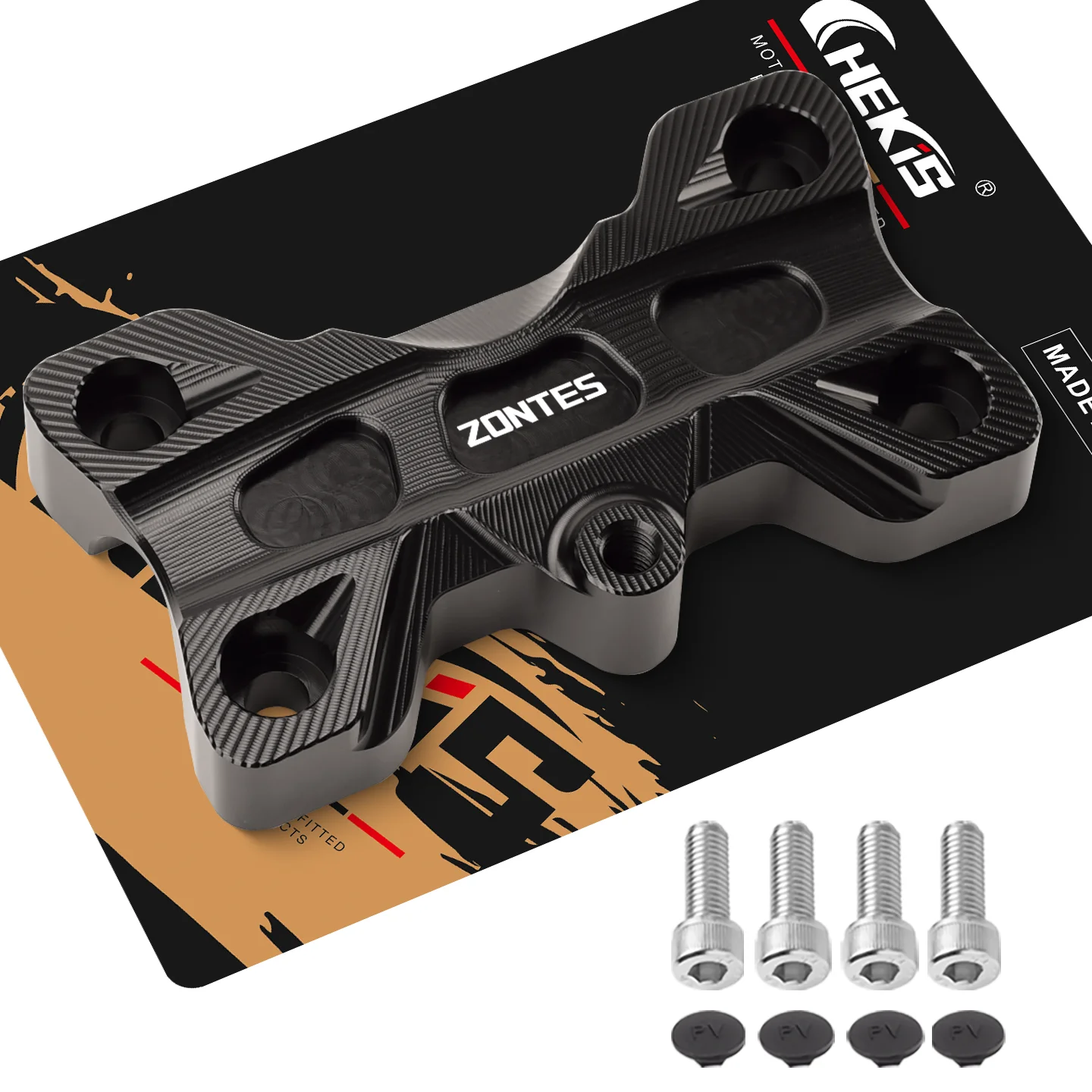 

Крышка крепления руля Chekis для мотоцикла Zontes 368G с расширительными отверстиями, запчасти для модификации мотоциклов