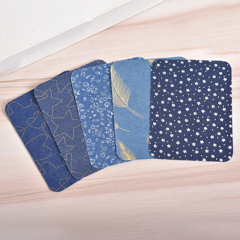

Denim Patches DIY Iron On Elbow Patches Repair Pants for Jean Clothing Pants Badges Applique Apparel Sewing Fabric Cloth Sticker