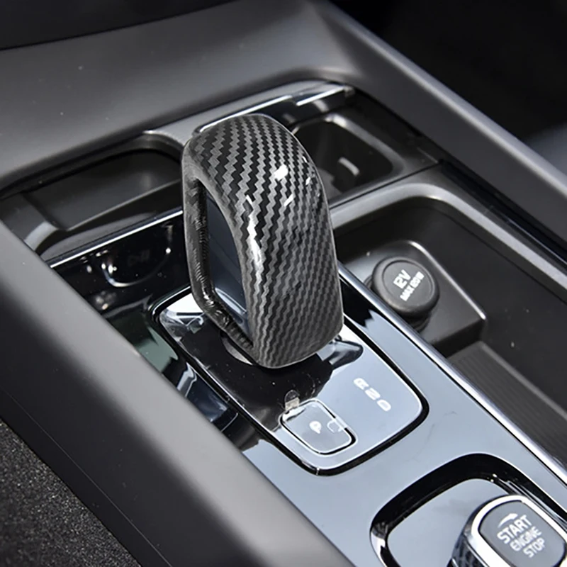 

Автомобильная ручка переключения передач из углеродного волокна, крышка переключения передач, отделка для Volvo S60 S90 XC40 XC60 XC90 V60 V90