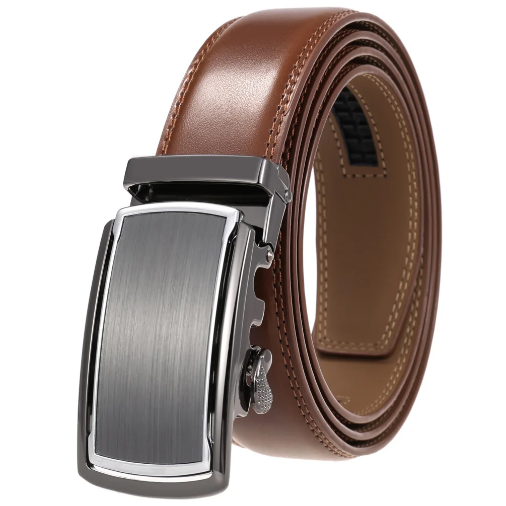 Genuine Cow Leather Belts For Men Luxury Gift Formal Ceinture Homme Business Cowboy Waistband Trouser