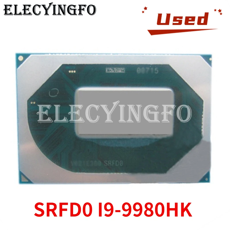 

Refurbished SRFD0 I9-9980HK CPU BGA Chipset re-balled Tested 100% good Working