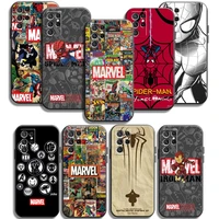 marvel iron man spiderman phone cases for samsung galaxy a31 a32 a51 a71 a52 a72 4g 5g a11 a21s a20 a22 4g cases carcasa