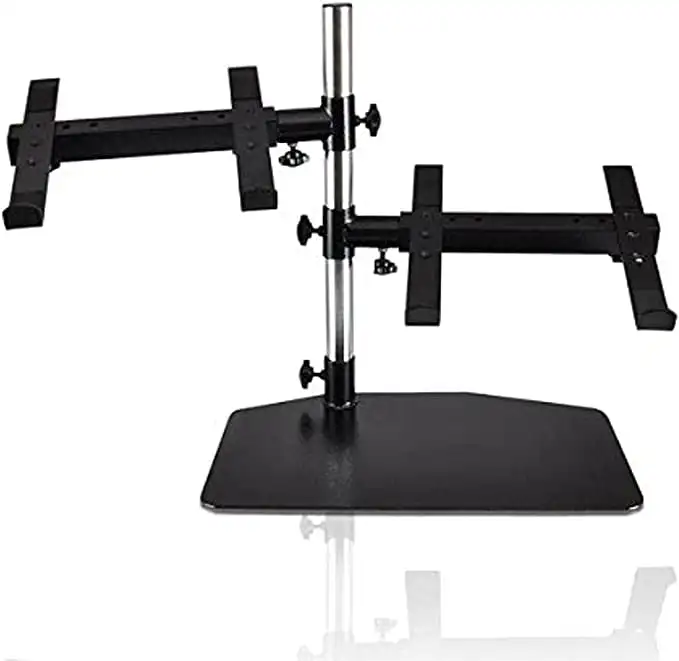 

Adjustable Dual Rack Rotating DJ Laptop Stand Holder squat rack gym equipment