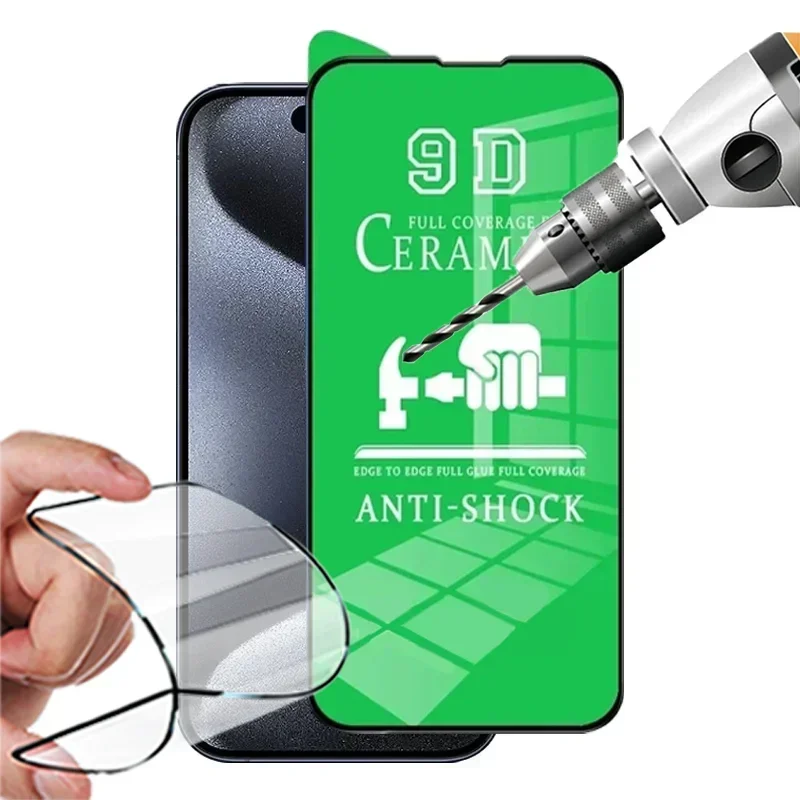 5 шт. Мягкая керамическая пленка HD для IPhone 15 11 12 13 14 16 Pro Max 7 8 Plus Мини-защитная экрана