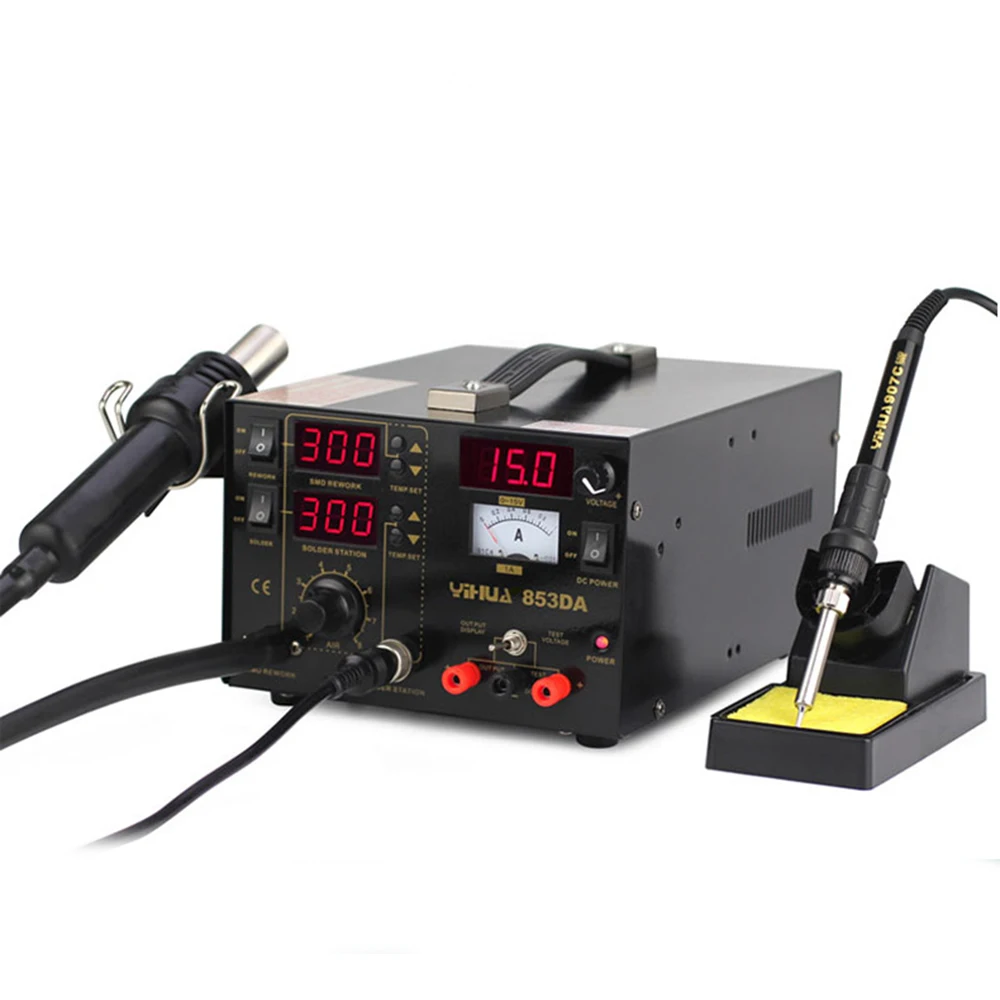 Электронные мобильные PhoneYIHUA 853DA переналадочная станция + DC Питание 3 в 1