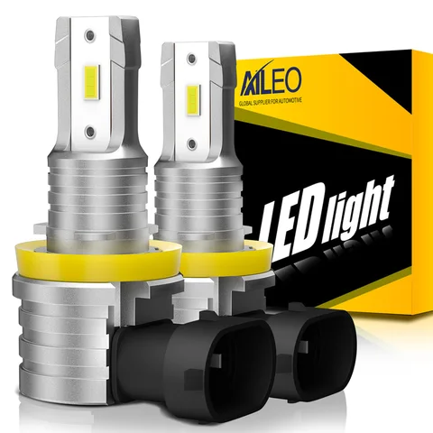 Лампочка AILEO Led 50000LM для передних фар H7 Led H9 H8 9005 HB3 9006 HB4 H4 H11 3000K 6500K