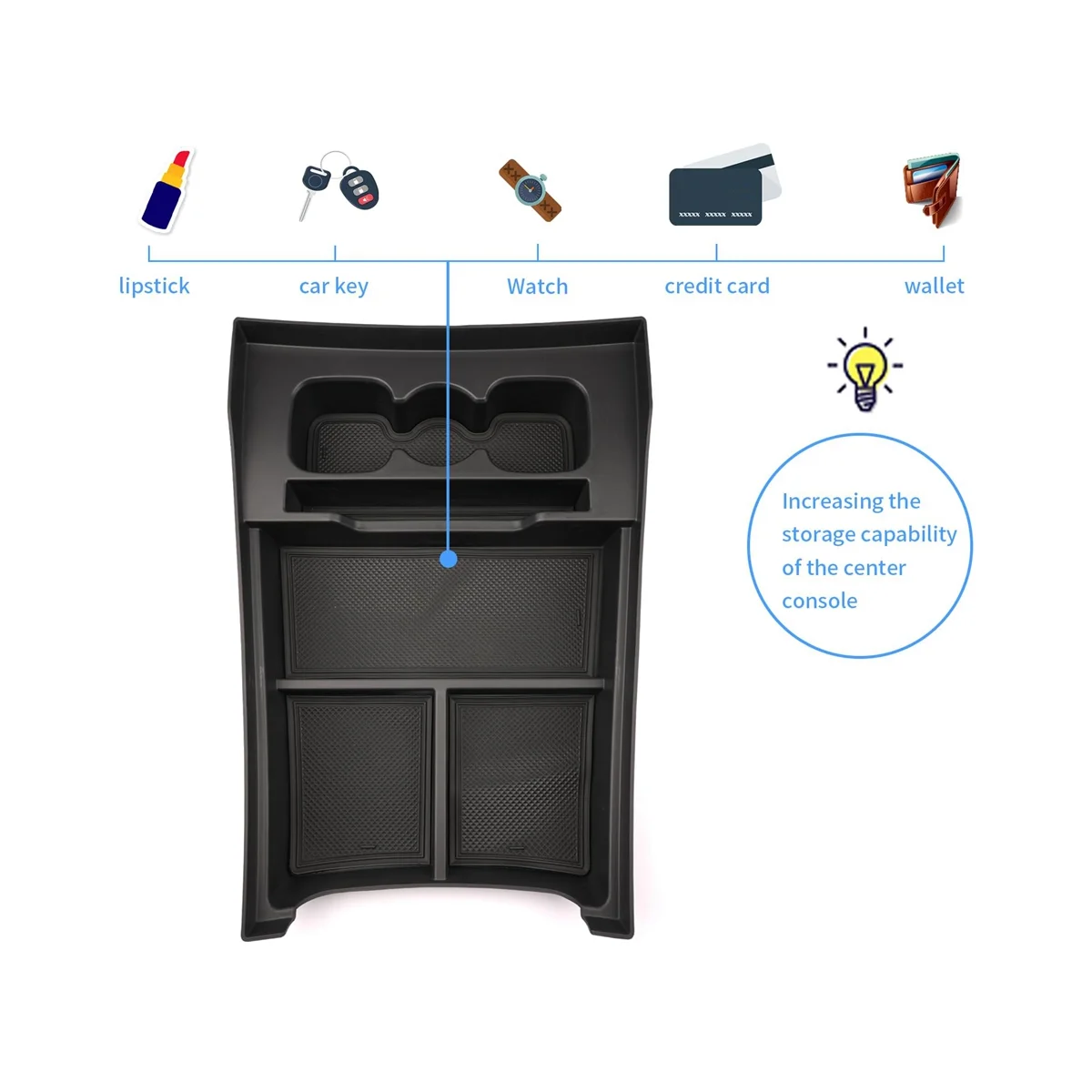 Органайзер центральной консоли нижняя коробка для хранения органайзер rivan R1T R1S