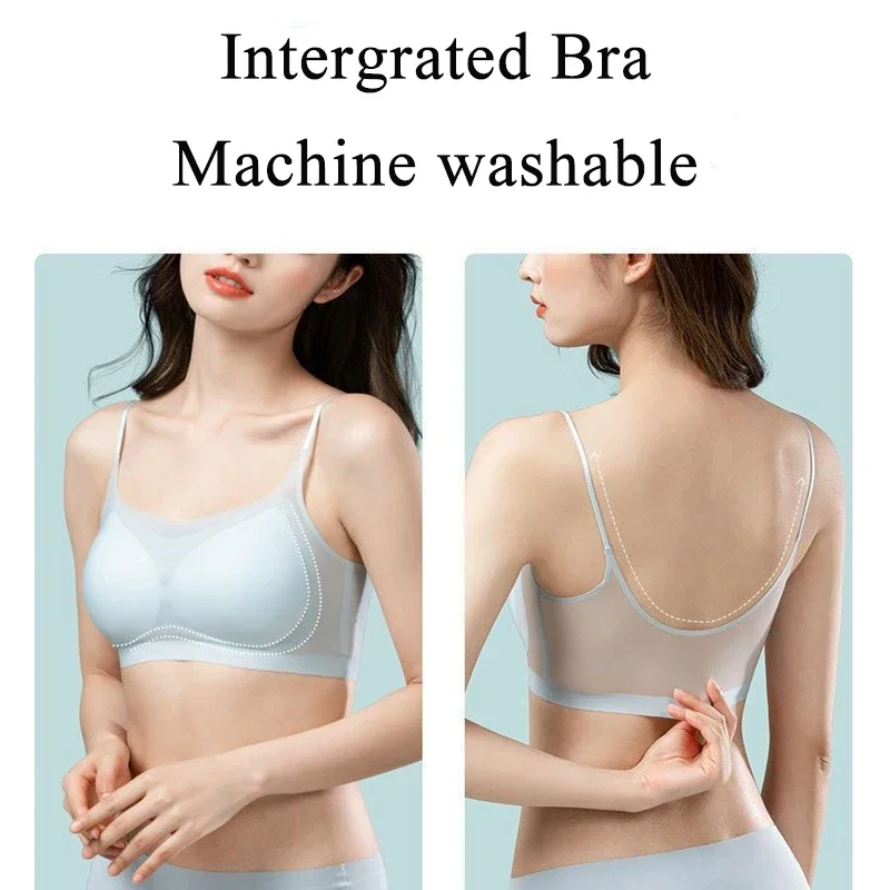 Бюстгальтер пуш-ап женский бесшовный ультратонкий из вискозы без косточек