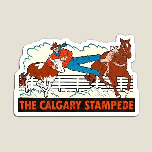 Винтажный дорожный магнит с штампом из Калгари забавный детский холодильник