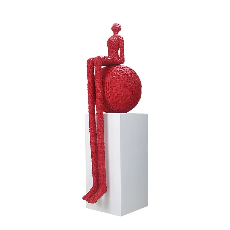 Полосатые строительные блоки красины на длинных ногах напольные украшения