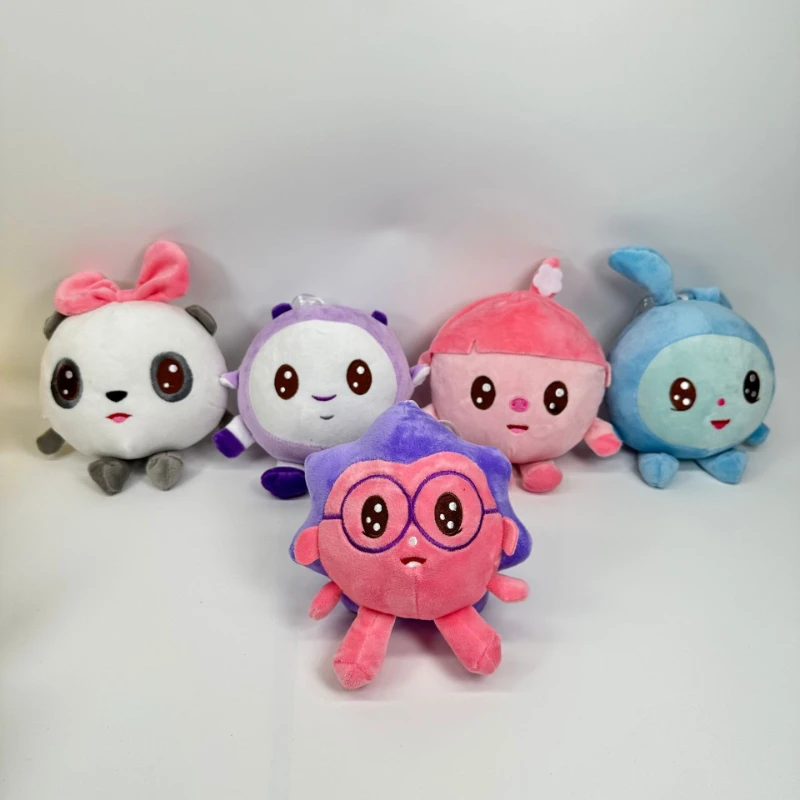 Фото Плюшевые игрушки Babyriki: Мягкие фигурки Smesharik, мультяшные животные (кролик, панда, свинья), плюшевые куклы для детей, рождественские подарки №2